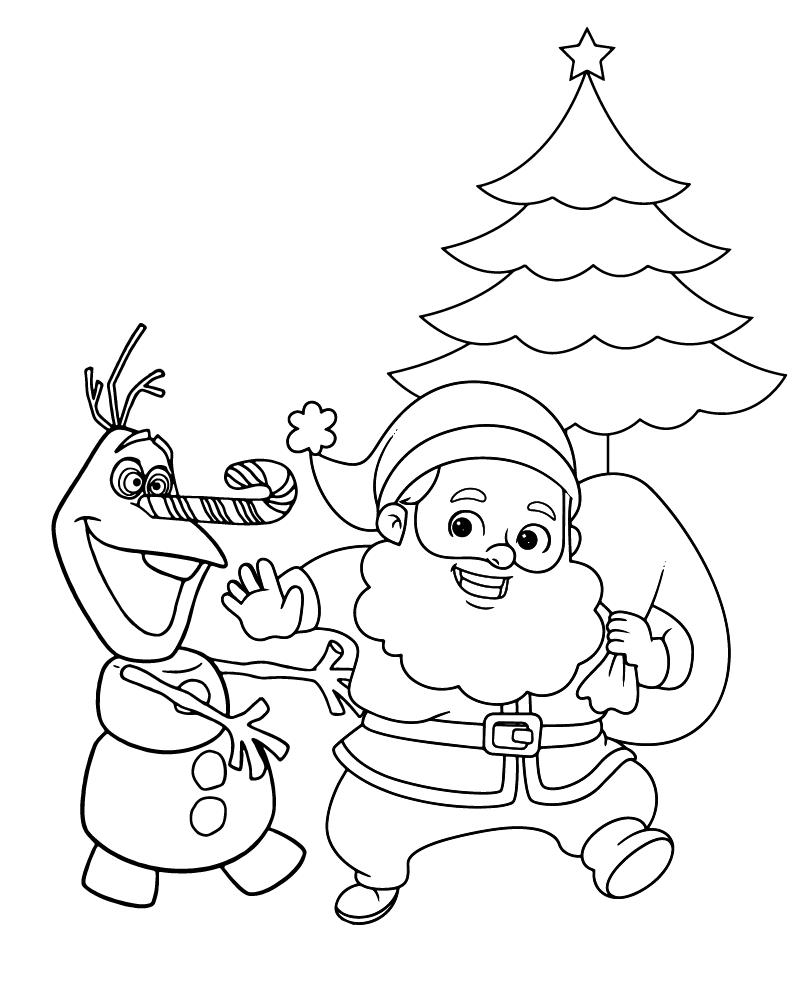Dibujo de Free Christmas Printable For Kids para Colorear y Imprimir