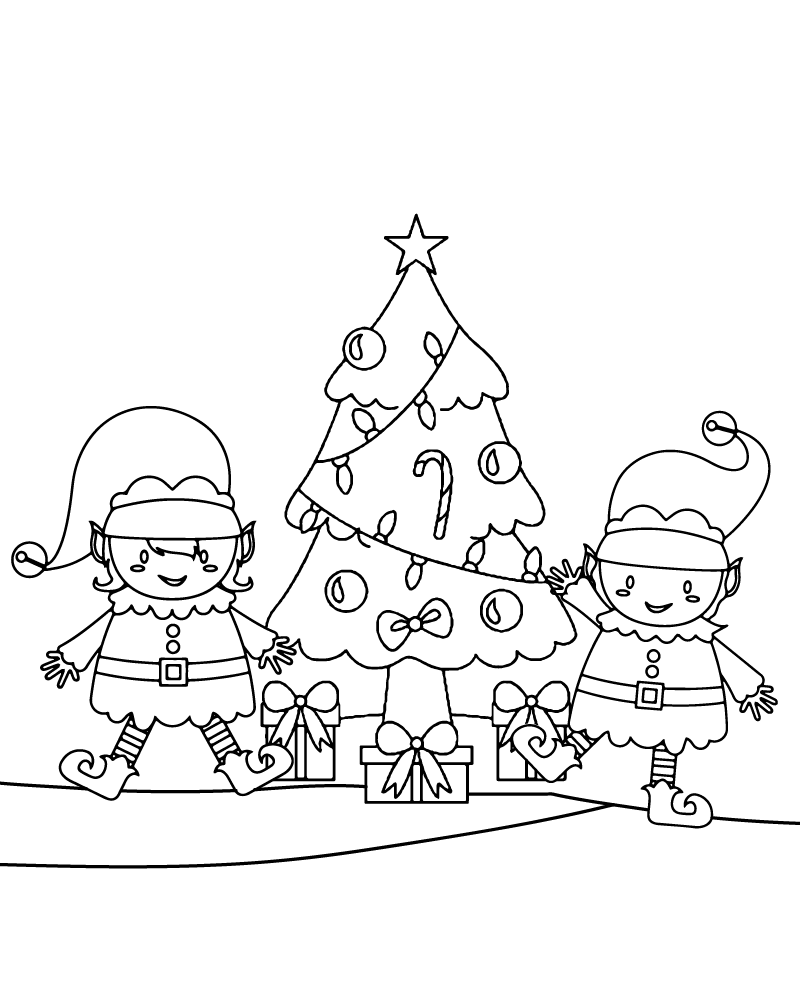 Dibujo de Kids Santa For Kindergarten Coloring Page para Colorear y Imprimir