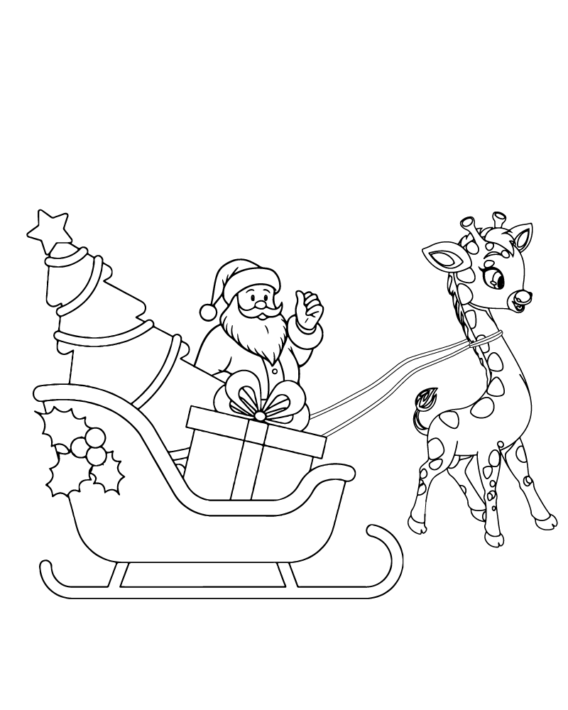 Dibujo de Simple Holiday Coloring Activity para Colorear y Imprimir