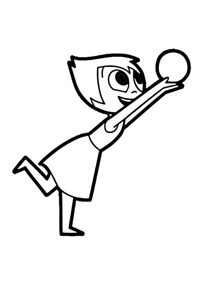 Dibujo de La Alegría Es Fácil para Colorear y Imprimir
