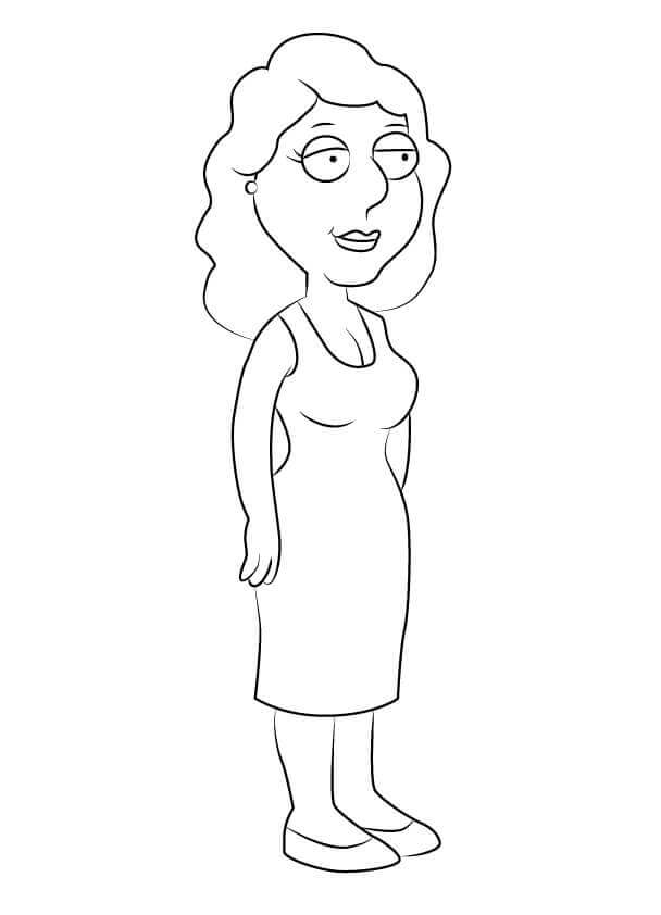 Dibujo de Bonnie Swanson Padre de Familia para Colorear y Imprimir