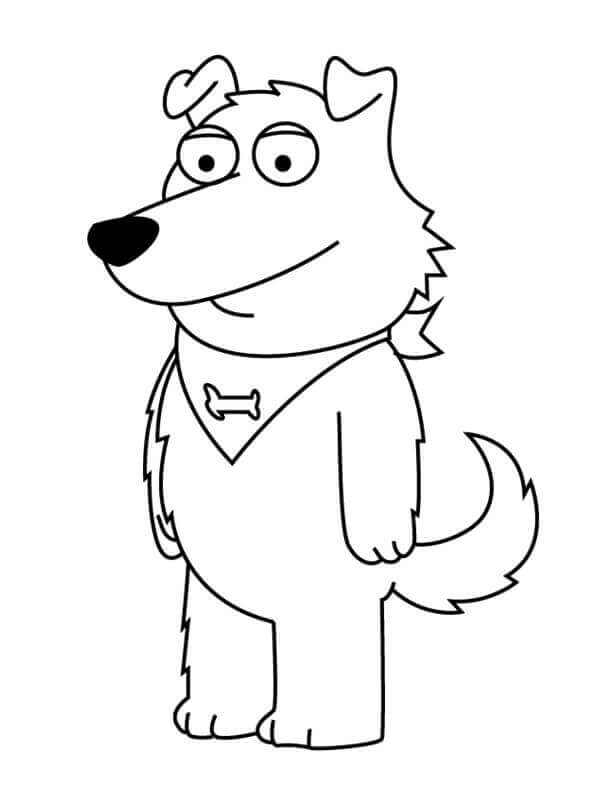 Dibujo de Nuevo Padre de Familia Brian para Colorear y Imprimir