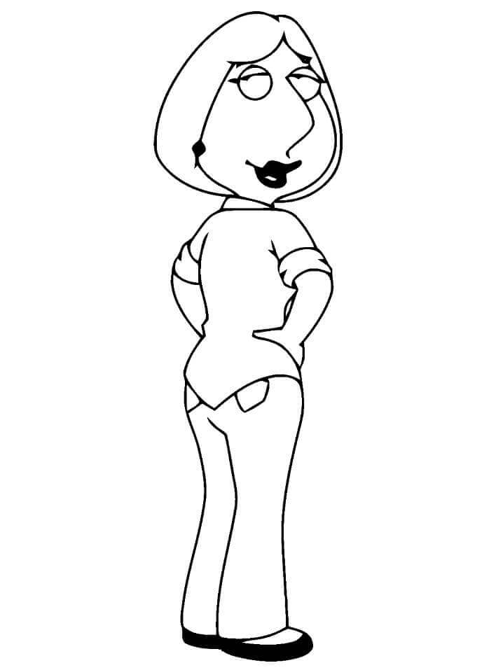 Dibujo de Padre de Familia de Lois Griffin para Colorear y Imprimir