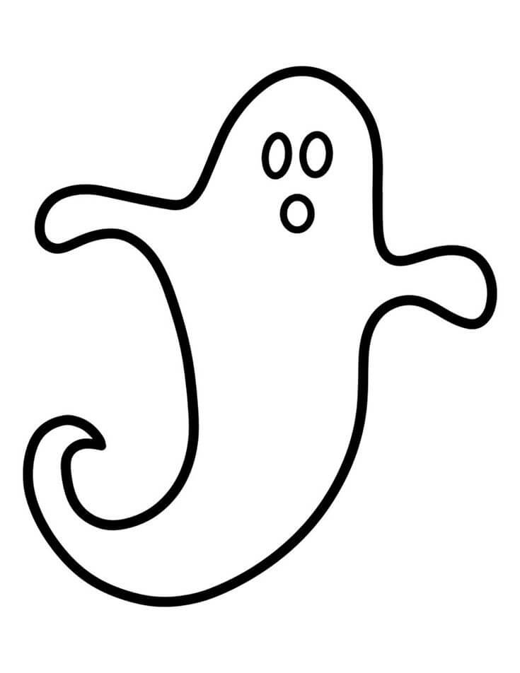 Dibujo de Buen Fantasma para Colorear y Imprimir
