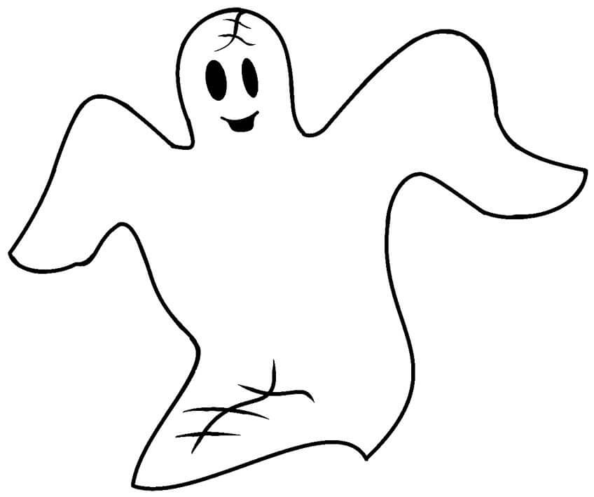 Dibujo de Gran Fantasma para Colorear y Imprimir