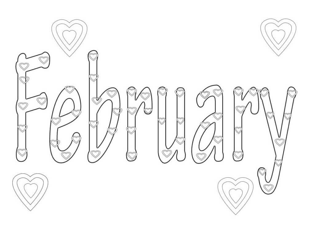 Dibujo de 6 de Febrero para Colorear y Imprimir