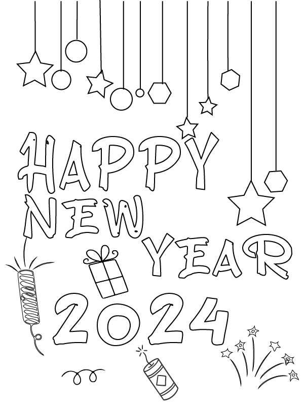 Dibujo de Bright Beginnings 2024 Coloring Page para Colorear y Imprimir