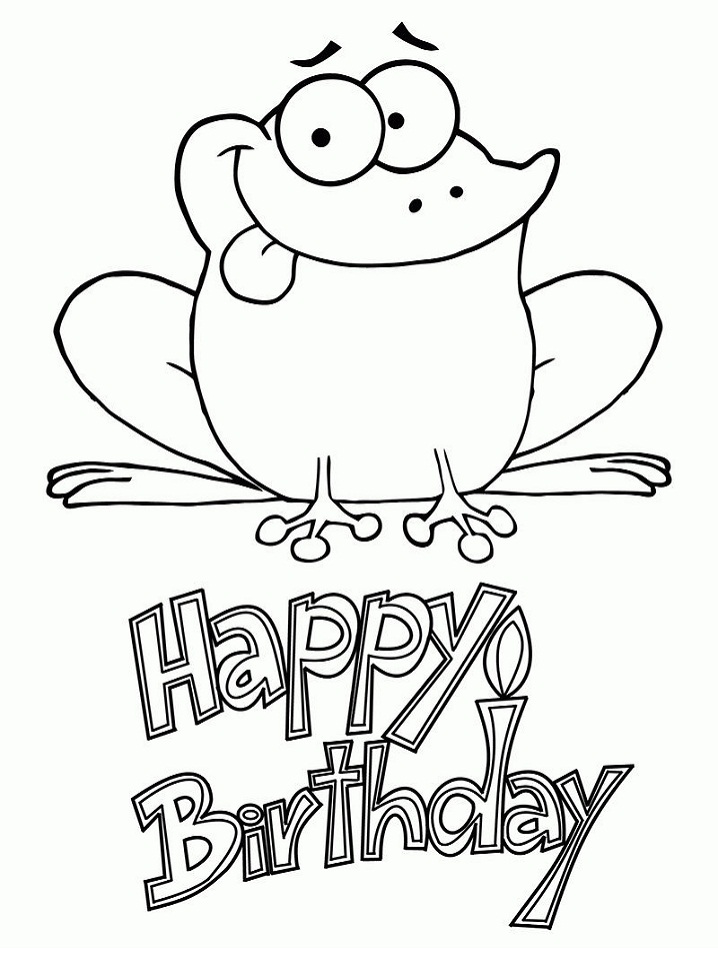 Feliz Cumpleaños para Colorear