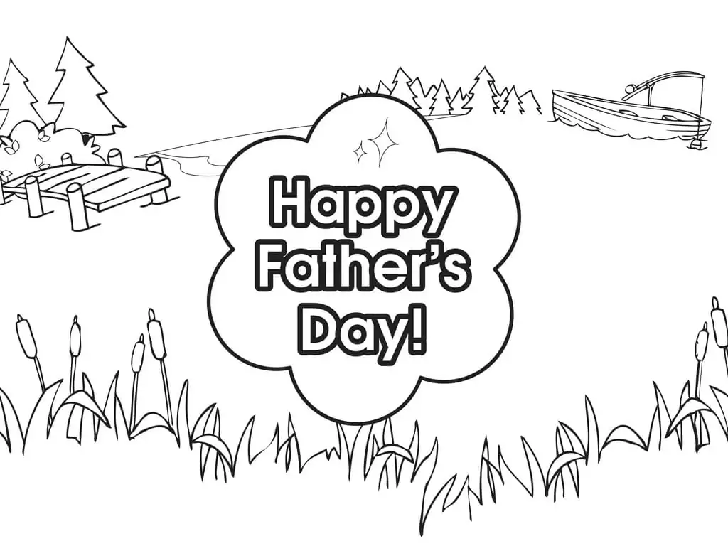 Dibujo de Free Fathers Day Coloring Pagejpg para Colorear y Imprimir