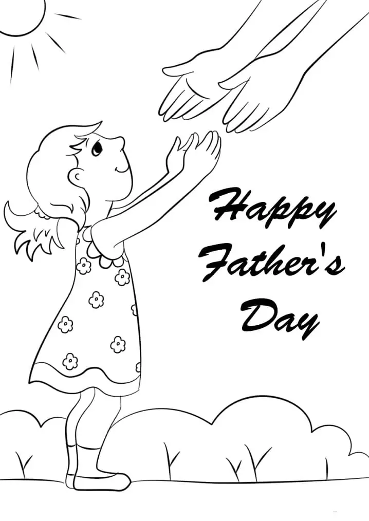 Dibujo de Happy Fathers Day 2 Coloring Pagejpg para Colorear y Imprimir