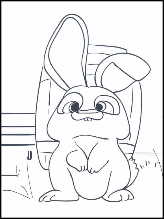 Dibujo de Conejito de Fernando para Colorear y Imprimir
