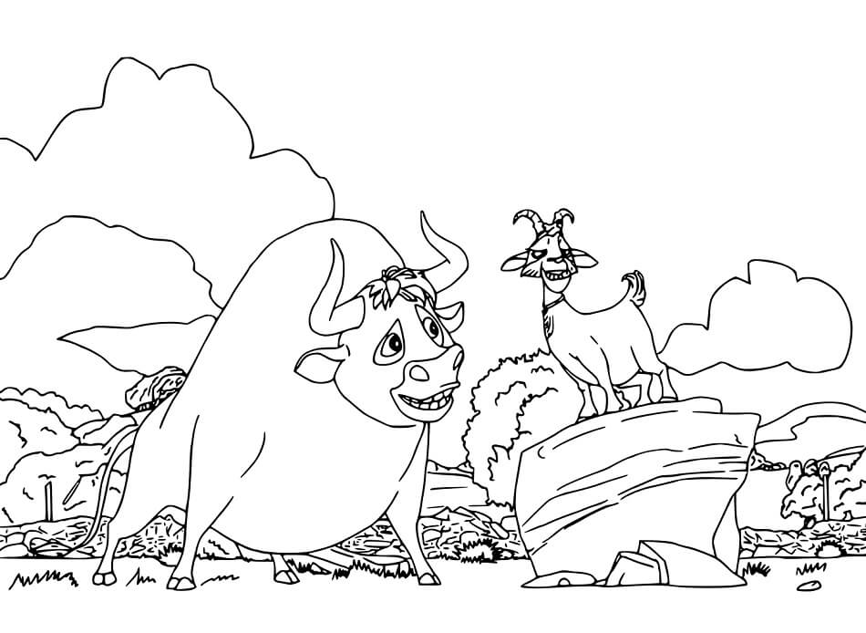 Dibujo de Ferdinand Con Lupe para Colorear y Imprimir