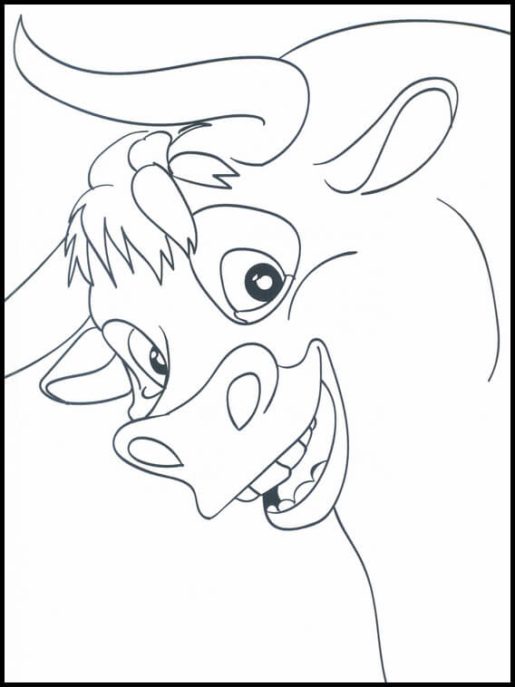 Dibujo de Ferdinand Riendo para Colorear y Imprimir
