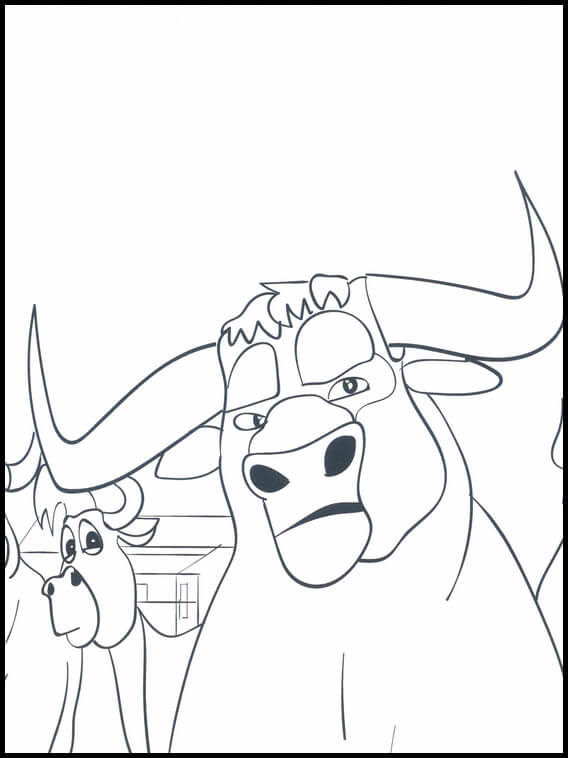 Dibujo de Valiente de Ferdinand para Colorear y Imprimir