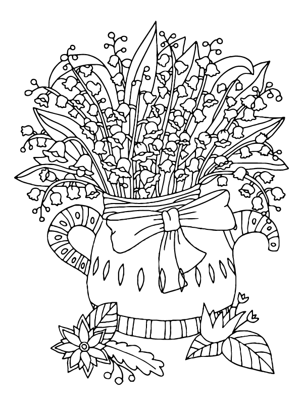 Dibujo de Flowers Sheet For Adult Coloring Pagepng para Colorear y Imprimir