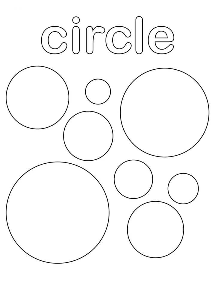 dibujos circulo para colorear