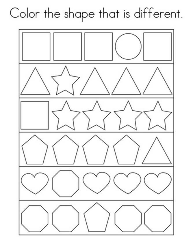 dibujos formas populares para colorear