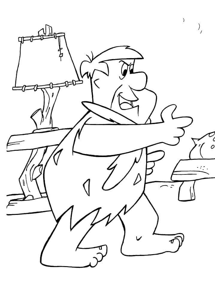 Fred Picapiedra para Colorear