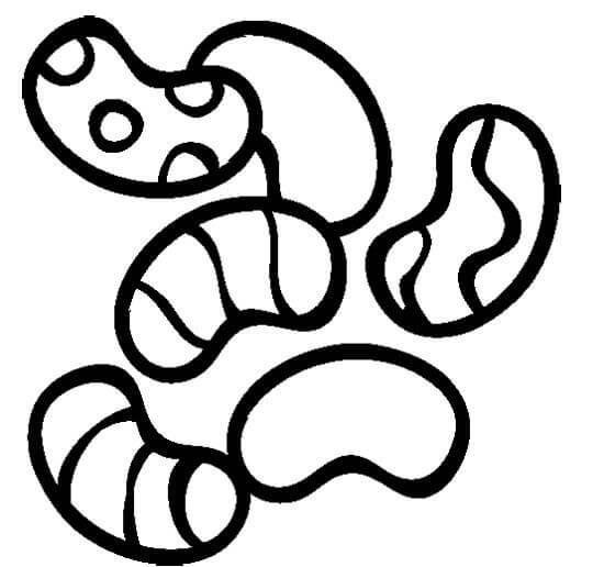 Dibujo de Dibujo de Frijoles para Colorear y Imprimir