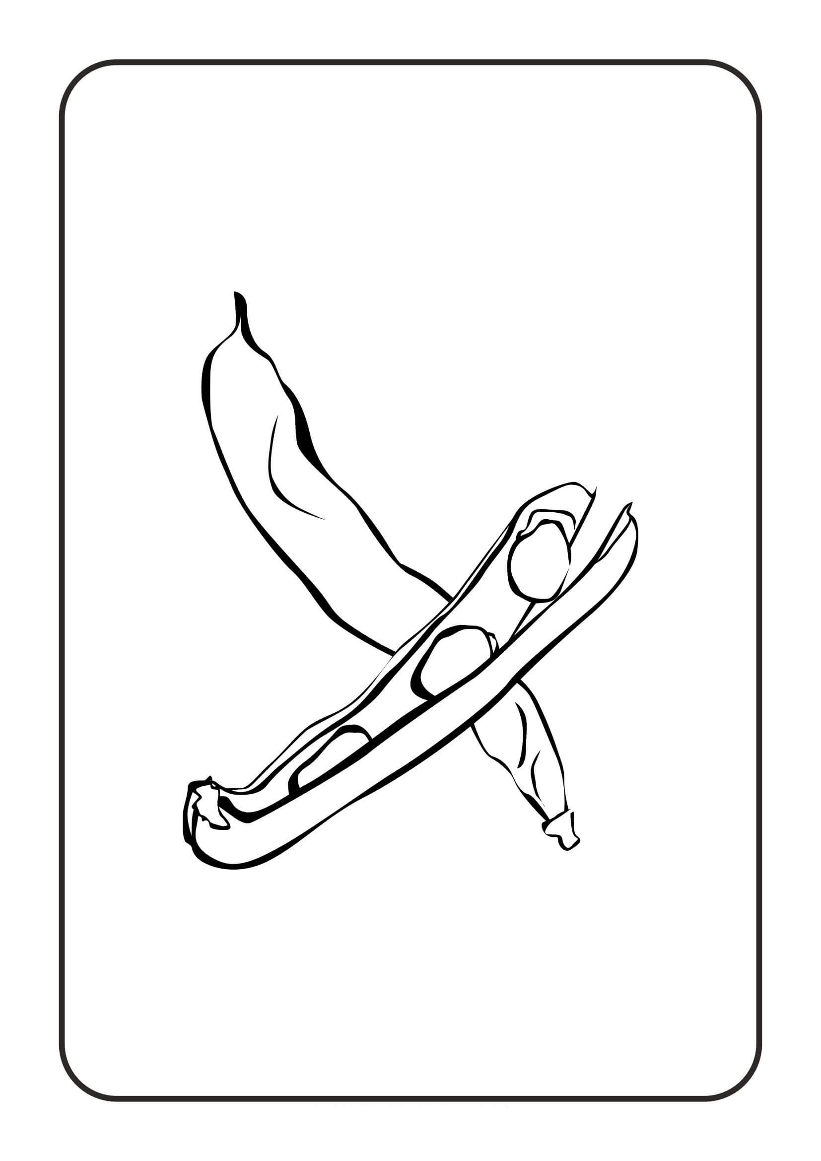 Dibujo de Frijoles de Mesa para Colorear y Imprimir