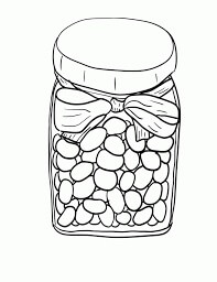 Dibujo de Frijoles de Tarro Impresionantes para Colorear y Imprimir