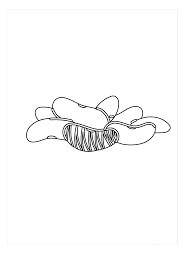 Dibujo de Frijoles Lima para Colorear y Imprimir