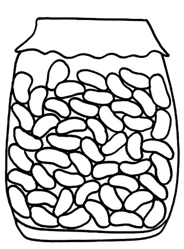 Frijol para Colorear