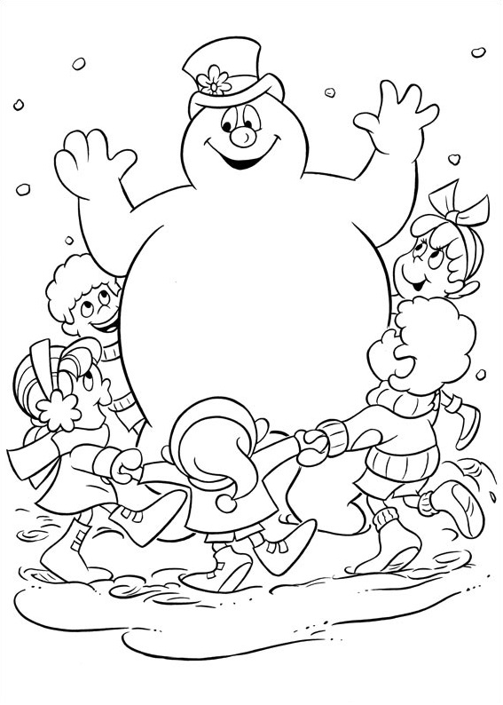 Dibujo de Helado Con Niños para Colorear y Imprimir