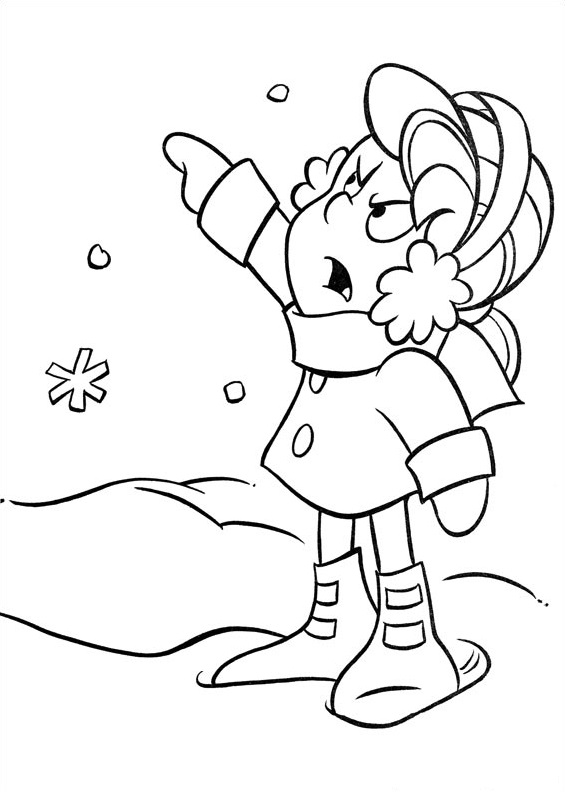 Dibujo de Karen Enojada para Colorear y Imprimir