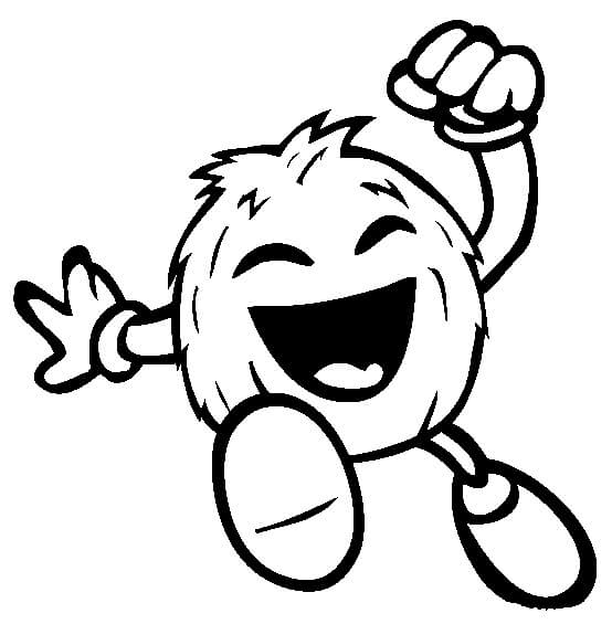 Dibujo de Coco Corriendo para Colorear y Imprimir