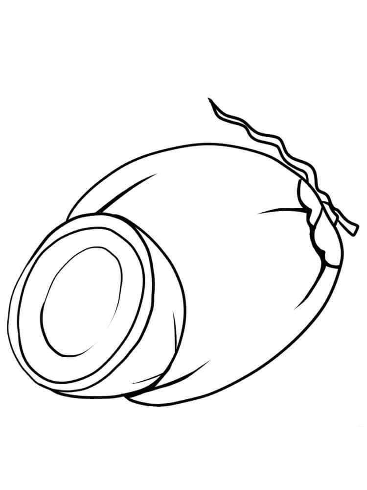 Dibujo de Coco Simple para Colorear y Imprimir