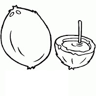 Dibujo de Jugo de Coco para Colorear y Imprimir