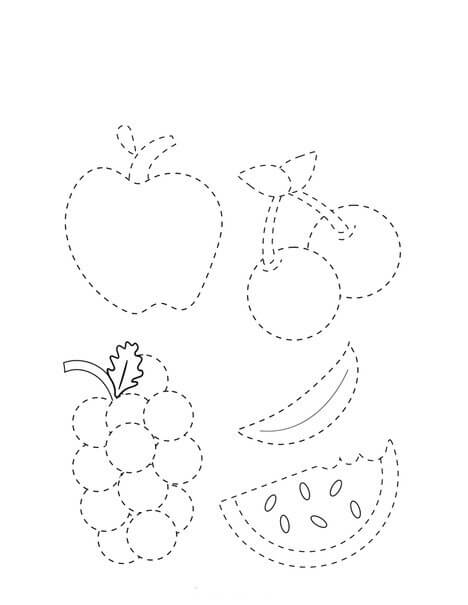 Frutas para Colorear