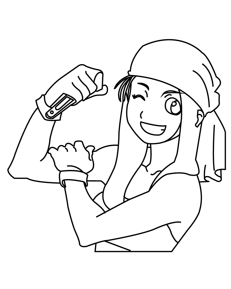 Dibujo de Winry Rockbell From Fullemtal Alchemist Coloring Page para Colorear y Imprimir