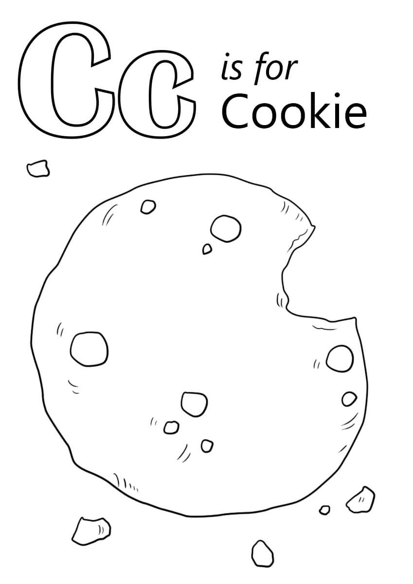 dibujo c es para galletas para colorear