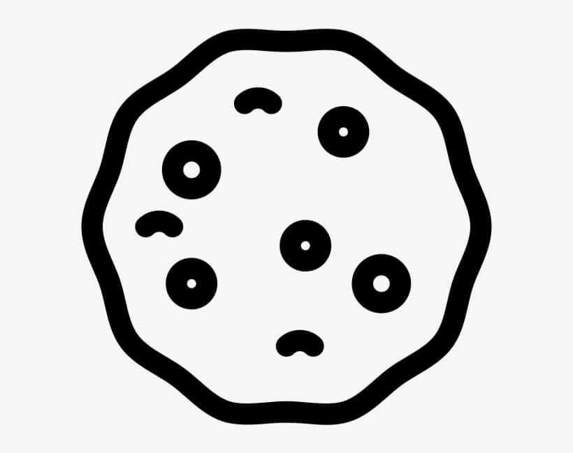 dibujo galleta de dibujo para colorear