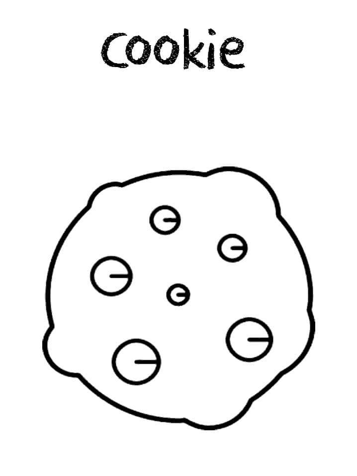 dibujo galleta impresionante para colorear