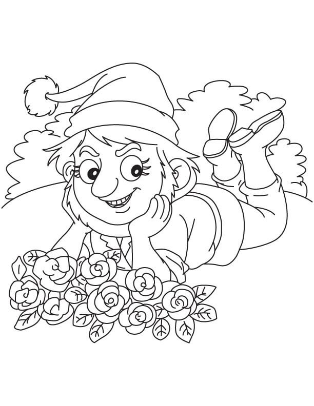 Gardenia para Colorear