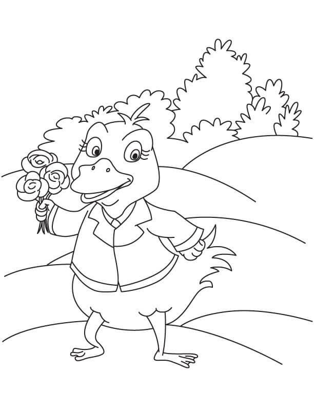 Dibujo de Ramo de Gardenia para Colorear y Imprimir