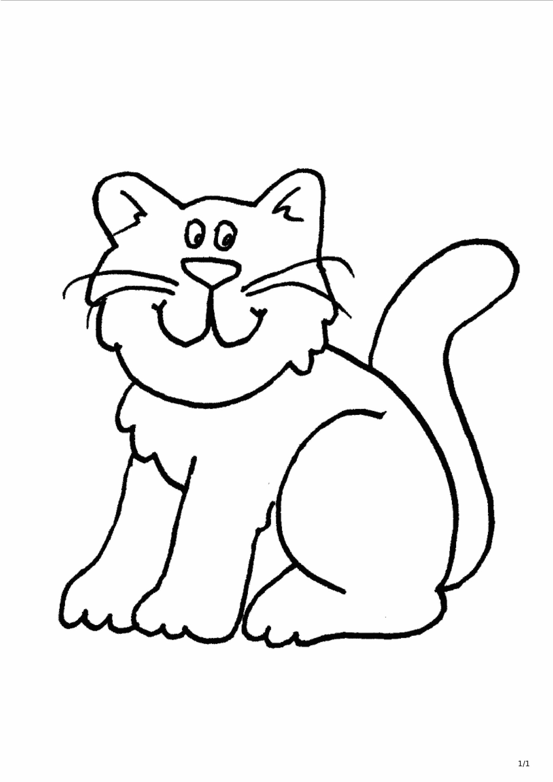 dibujo de gato para colorear