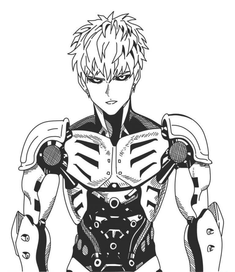 Dibujo de Genos Agradable para Colorear y Imprimir