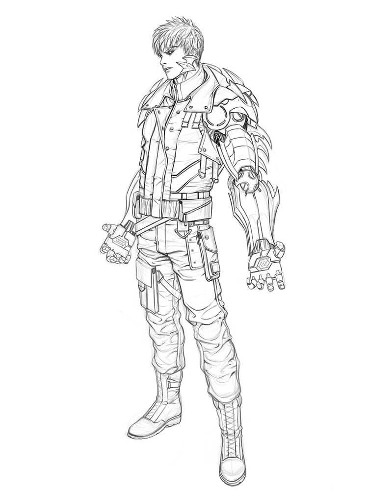 Dibujo de Genos Asombrosos para Colorear y Imprimir