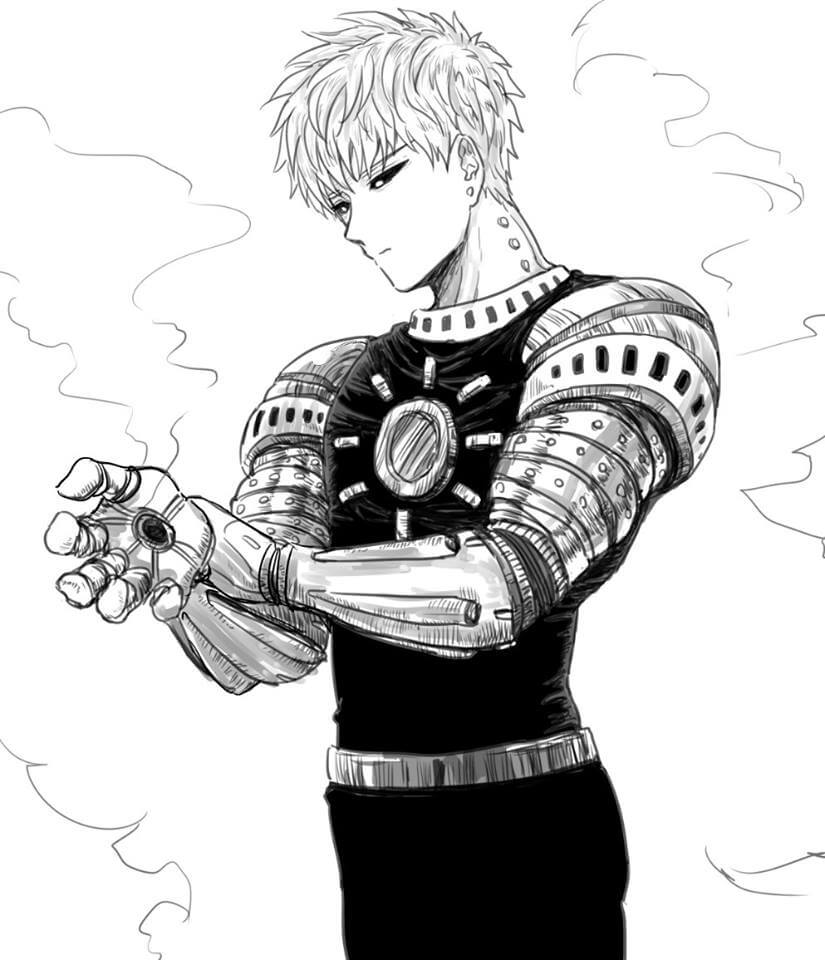 Dibujo de Genos Imprimible para Colorear y Imprimir