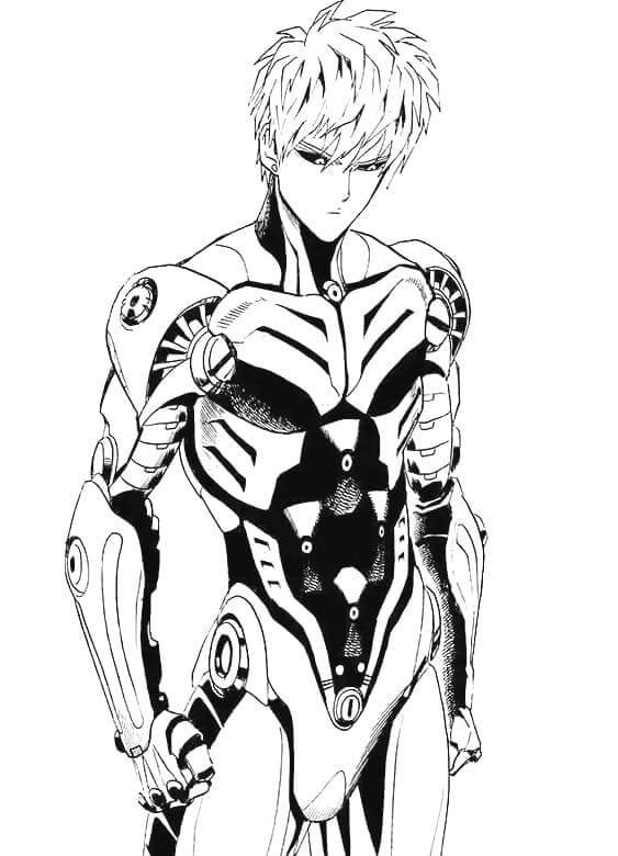Dibujo de Grandes Genos para Colorear y Imprimir