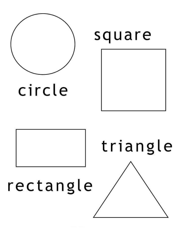 dibujos formas geometricas basicas para colorear