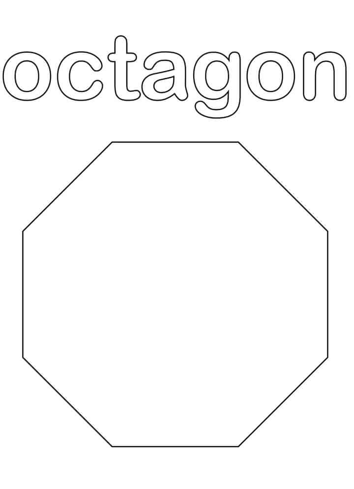 dibujos octagon para colorear