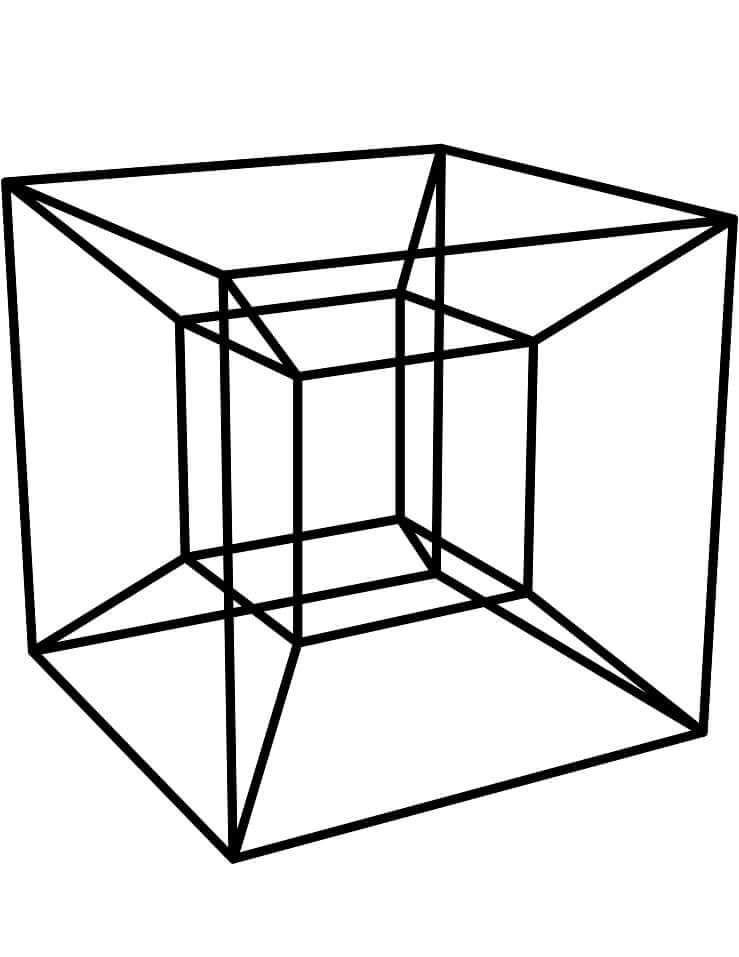 dibujos tesseract para colorear