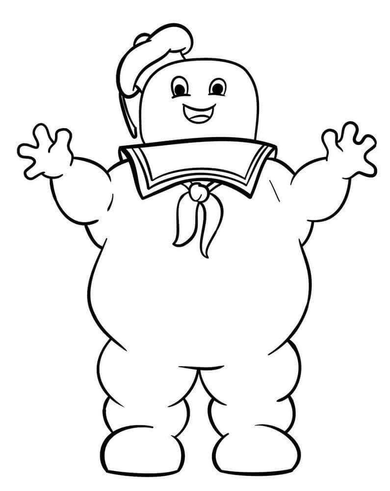 Dibujo de Cazafantasmas Divertidos para Colorear y Imprimir