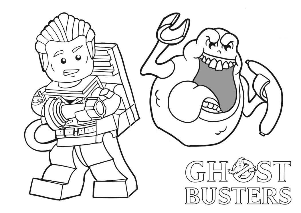Dibujo de Cazafantasmas Lego para Colorear y Imprimir