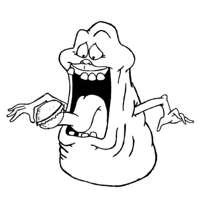 Dibujo de Comer Más Delgado para Colorear y Imprimir